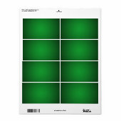 Étiquette Vignette cool Grainy vert-noir (Feuille entière)