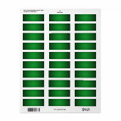 Étiquette Vignette Grainée Verte-Noire Cool (Feuille entière)