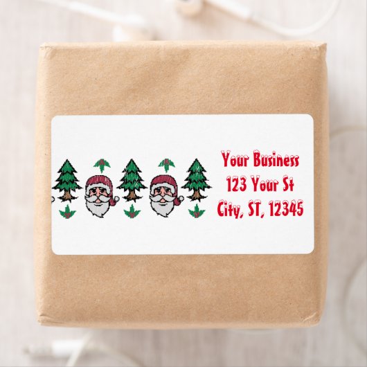 Étiquette Vilain pull de Noël Père Noël Thunder_Cove (En situation)