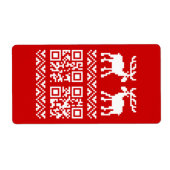 Étiquette Vilain Sweater QR Code Bonne année! (Devant)