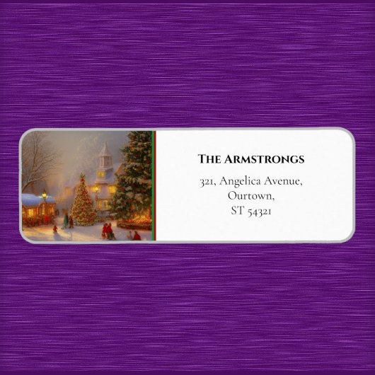 Étiquette Villages pittoresques Arbres de Noël Tchèques