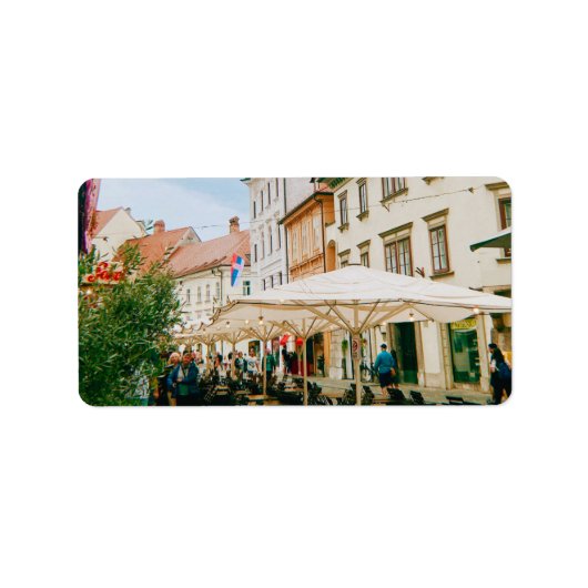 Étiquette Ville de Ljubljana (Devant)
