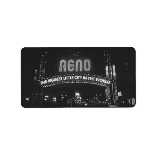 Étiquette Ville de Reno (Devant)