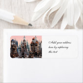 Étiquette Ville futuriste (En situation)