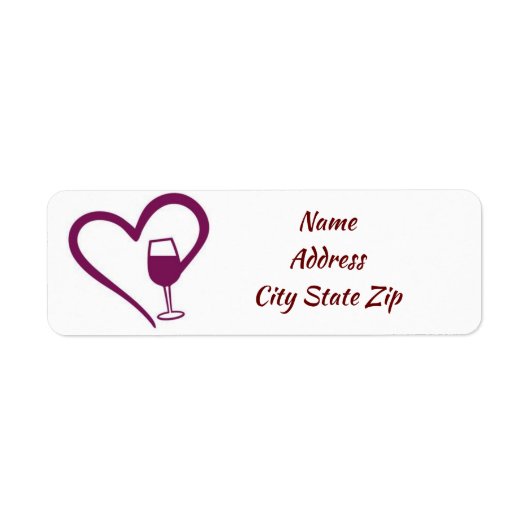ÉTIQUETTE **VIN D'AMOUR** (Devant)