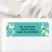 Étiquette Vin de floraison Abstrait Rétro (En situation)