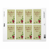 Étiquette Vin de raisin (Feuille entière)