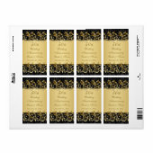 Étiquette Vin du 50e anniversaire de Mariage tourbillonne d' (Feuille entière)