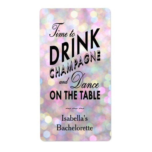 Étiquette Vin Fun & Flirty (Devant)