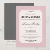 ÉTIQUETTE VIN| INVITATION À LA DOUCHE BRIDALE (Devant / Derrière)