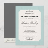 ÉTIQUETTE VIN| INVITATION À LA DOUCHE BRIDALE (Devant / Derrière)