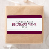 Étiquette Vin maison (En situation)