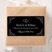 Étiquette vin mariage élégant ou bouteille d'eau (En situation)