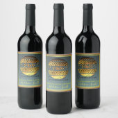 Étiquette vin personnalisable diplômé de doctorat (Bouteilles)