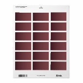 Étiquette Vin rayonnant Design mauve (Feuille entière)