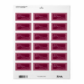 Étiquette Vin Rouge Art Déco Mariage frontalier (Feuille entière)