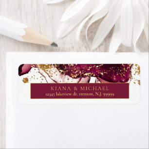 Étiquette Vin rouge Mariage Abstrait Sparkling ID1018