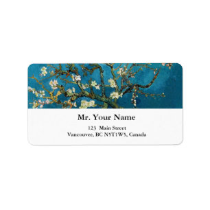 Étiquette Vincent van Gogh, Amandiers en fleurs