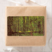 Étiquette Vincent van Gogh - Arbres et sous-bois (En situation)