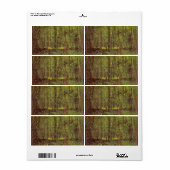 Étiquette Vincent van Gogh - Arbres et sous-bois (Feuille entière)