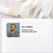 Étiquette Vincent Van Gogh - Autoportrait (En situation)