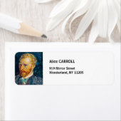 Étiquette Vincent Van Gogh - Autoportrait (En situation)