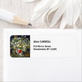 Étiquette Vincent van Gogh - Bouquet de fleurs dans un vase (En situation)