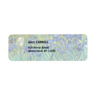 Étiquette Vincent Van Gogh - Iris