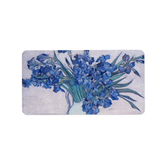 Étiquette Vincent Van Gogh. Iris (Devant)