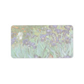 Étiquette Vincent van Gogh - Irises (Devant)