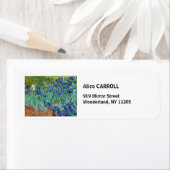 Étiquette Vincent Van Gogh - Irises (En situation)