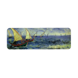 Étiquette Vincent van Gogh - La mer à Saintes Maries