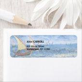 Étiquette Vincent van Gogh - La mer aux Saintes-Maries (En situation)