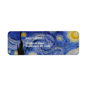 Étiquette Vincent Van Gogh - La nuit étoilée