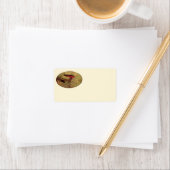 Étiquette Vincent van Gogh - La vie morte avec trois livres (En situation)