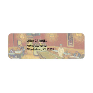Étiquette Vincent van Gogh - Le Night Café