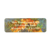 Étiquette Vincent van Gogh - Les amitiés dans un vase en cui (Devant)