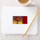Étiquette Vincent Van Gogh Mulberry Tree Fine Art Painting (En situation)