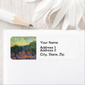 Étiquette Vincent Van Gogh Olive Grove Impressionnisme Art (En situation)