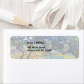 Étiquette Vincent van Gogh - Oliviers : Ciel bleu vif (En situation)