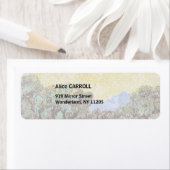 Étiquette Vincent van Gogh - Oliviers, Ciel Jaune et Soleil (En situation)