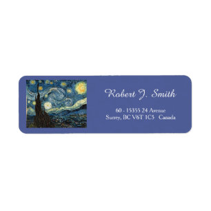 Étiquette Vincent van Gogh, Starry Night