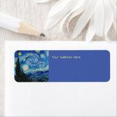 Étiquette Vincent Van Gogh The Starry Night Fine Art (En situation)