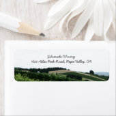 Étiquette Vineyard Landscape Winscape Adresse postale Expédi (En situation)