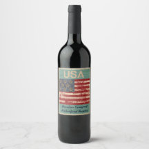 ÉTIQUETTE vinicole des États-Unis