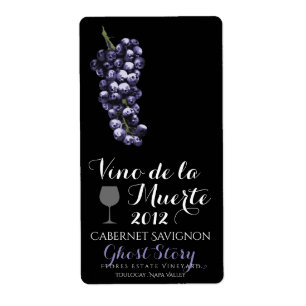 étiquette vino de la muerte