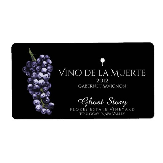 étiquette vino de la muerte (Devant)