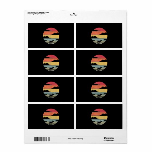 Étiquette Vintage (Feuille entière)