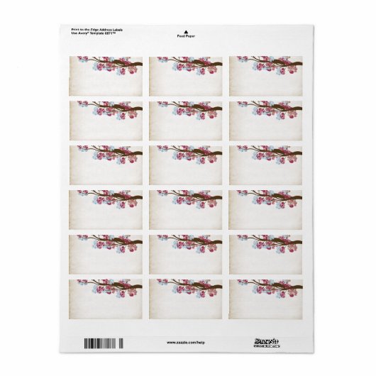 Étiquette vintage (Feuille entière)