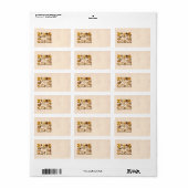 Étiquette Vintage 1800s Variété de champignons Modèle (Feuille entière)